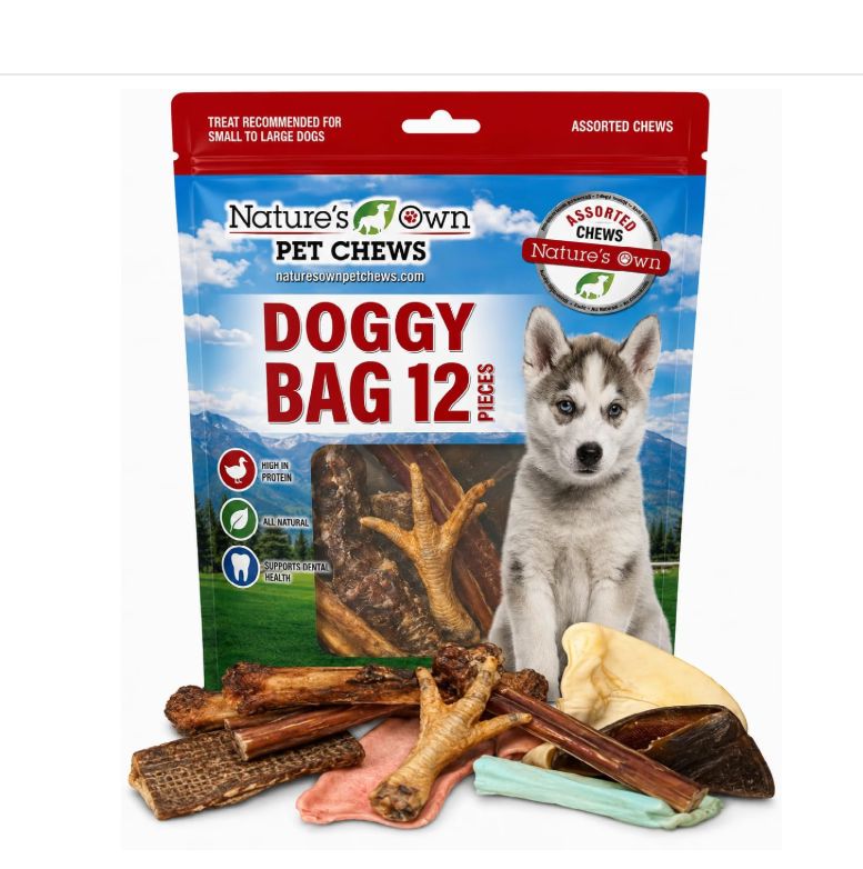 Nature's Own Pet Chew 12 pc Doggy Bag