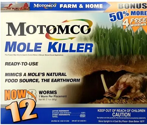 Motomco 12pk Mole Killer Worms