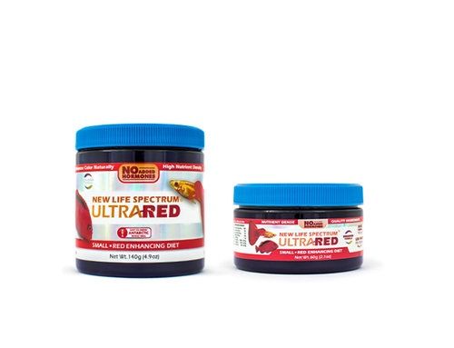New Life Spectrum - UltraRed, Pellet Size: Small - 0.5mm-0.75mm, Size: 60g