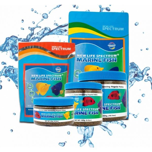 New Life Spectrum - Marine Formula, Pellet Size: Regular - 1mm-1.5mm, Size: 80g