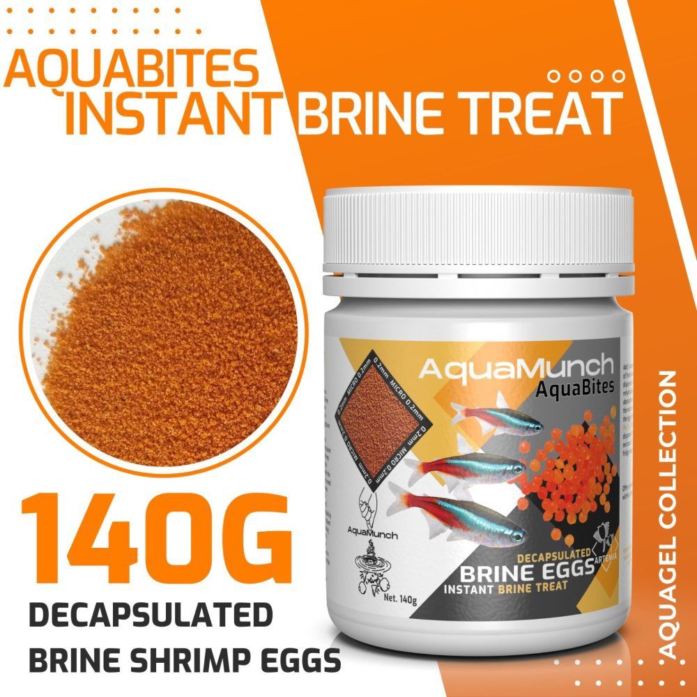 AquaMunch - AquaBites Decapsulated Brine Shrimp Eggs 140g