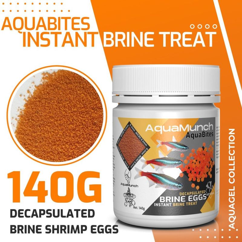 AquaMunch - AquaBites Decapsulated Brine Shrimp Eggs 140g
