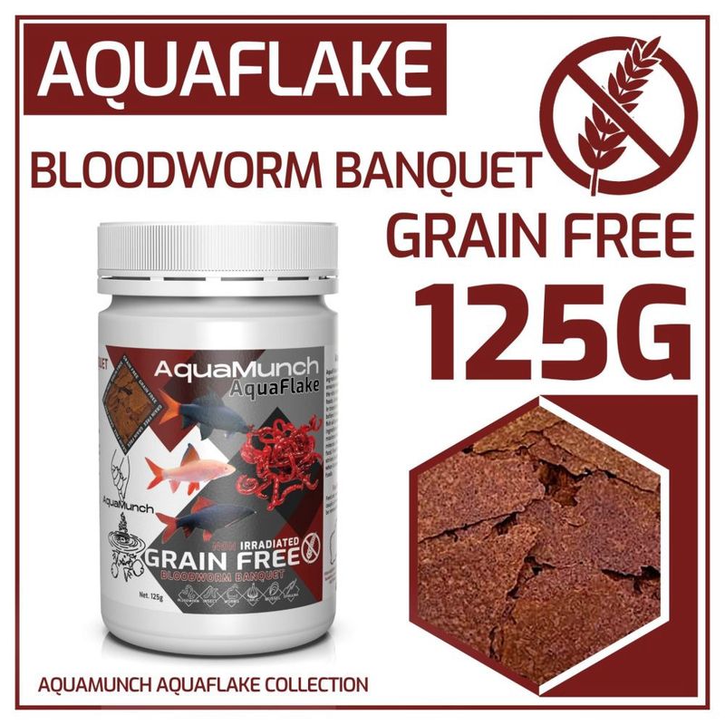 AquaMunch - AquaFlake Bloodworm Banquet Flake