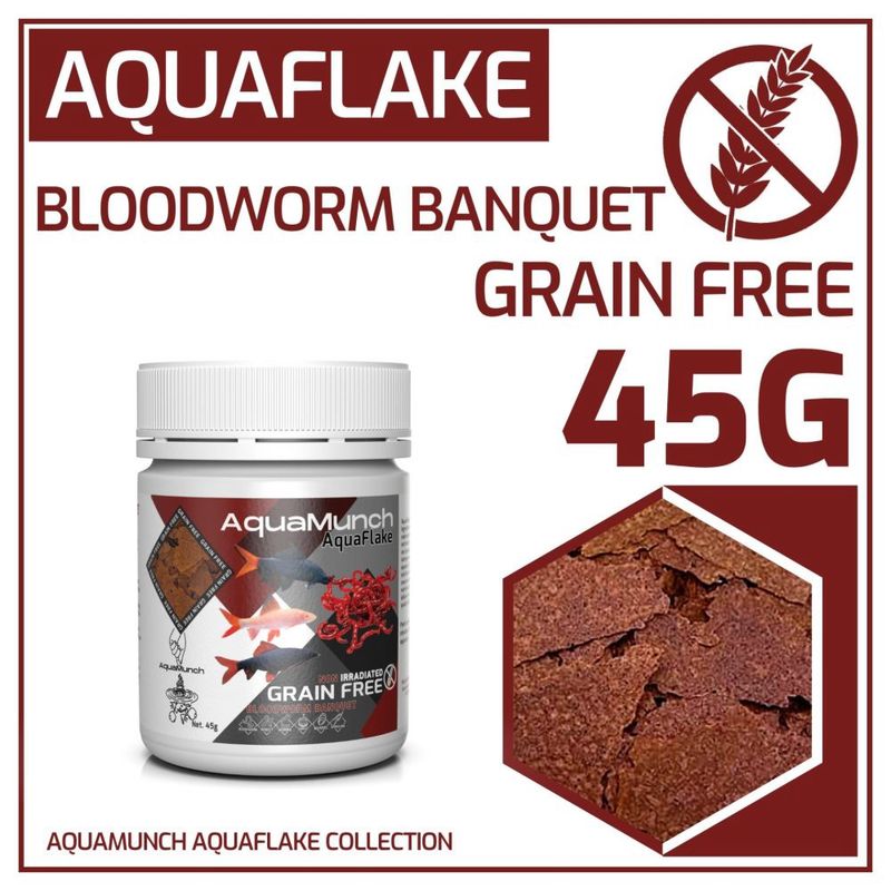AquaMunch - AquaFlake Bloodworm Banquet Flake