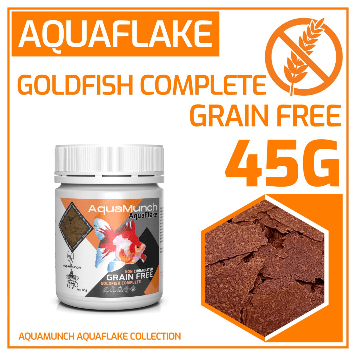 AquaMunch - AquaFlake Goldfish Complete Flake