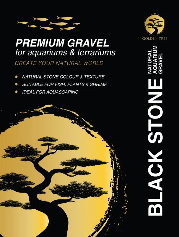 Golden Tree - Black Stone Gravel