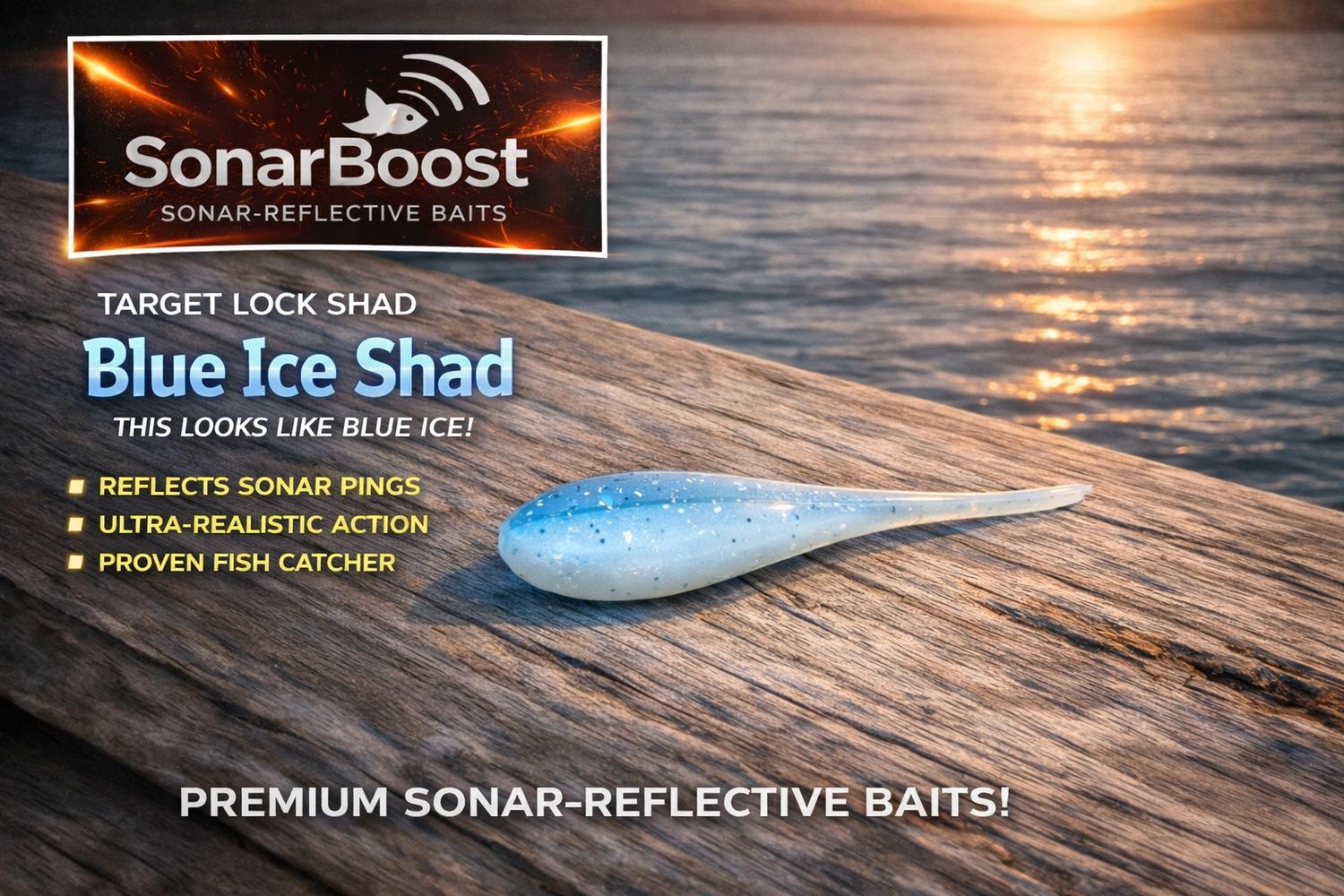Blue Ice Shad 2.2"