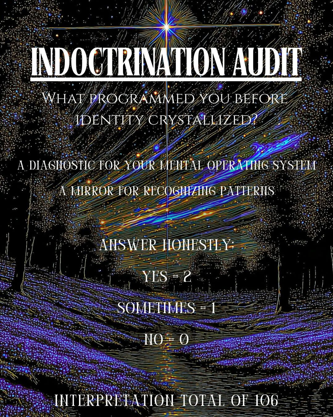 INDOCTRINATION AUDIT