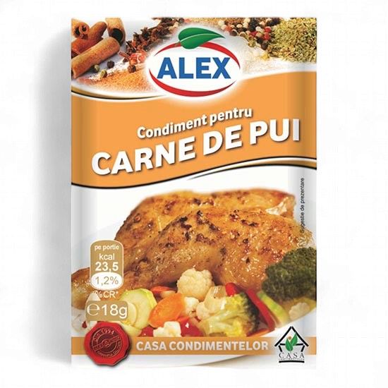 18 G CONDIMENT PENTRU CARNE DE PUI ALEX