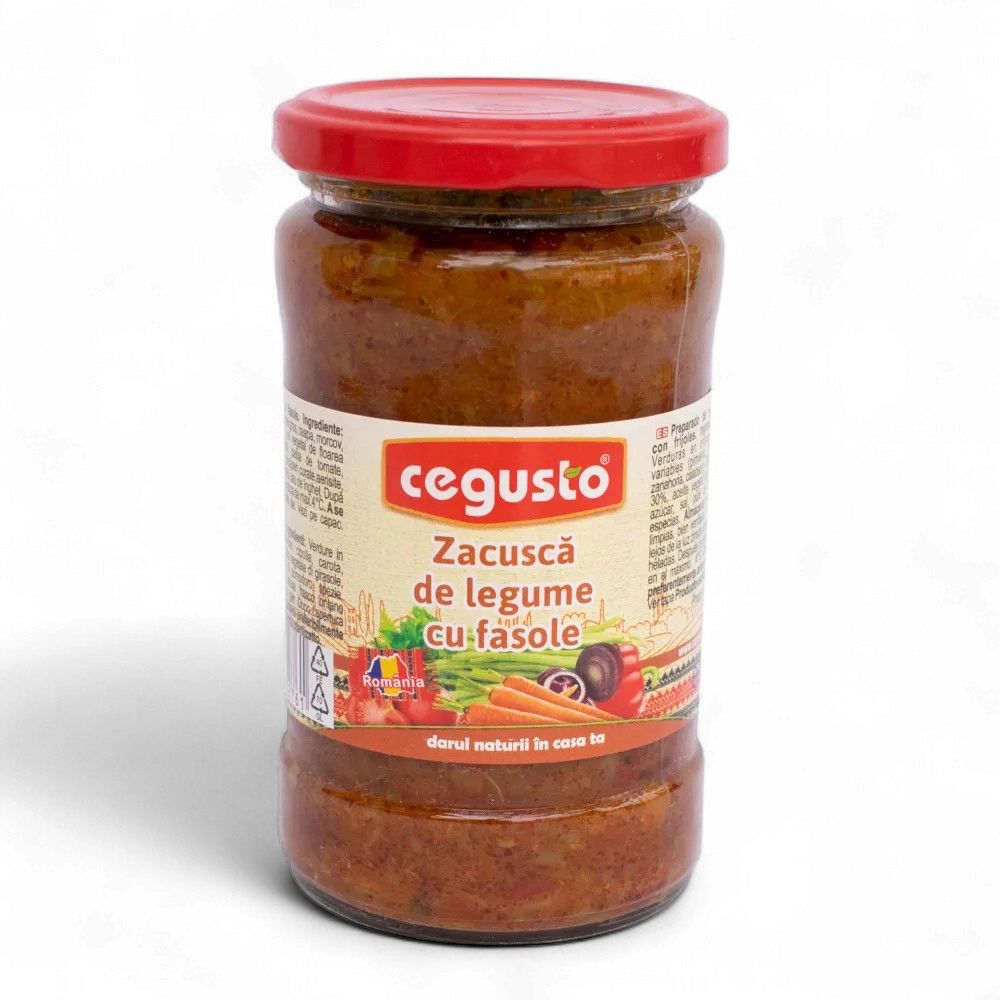 300 G ZACUSCA DE LEGUME CU FASOLE CONSERVFRUCT