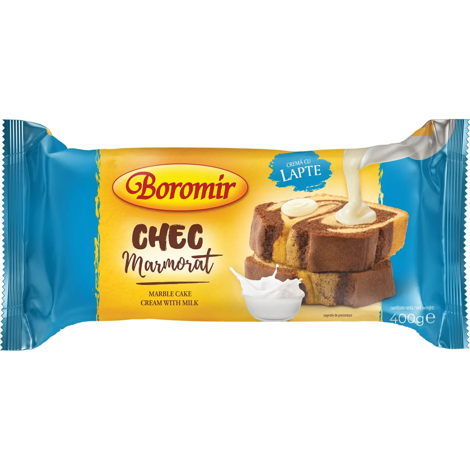 Boromir Chec Marmorat crema lapte 400g