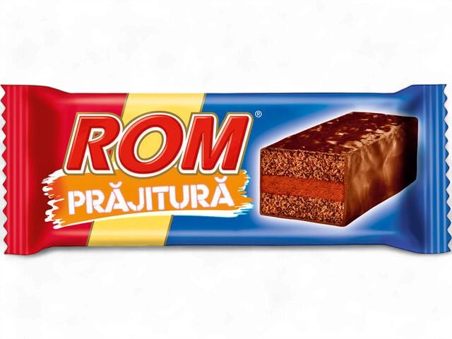 35 G PRAJITURA CU CREMA ROM SI GLAZURA CACAO ROM