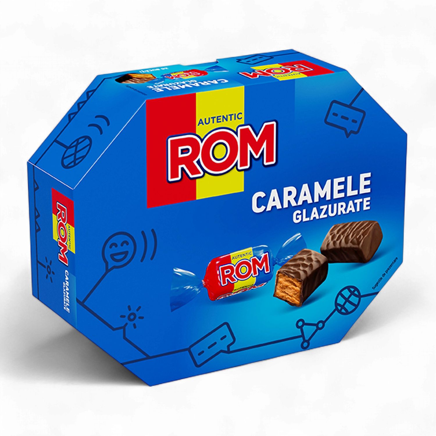 195 G BOMBOANE CARAMELE GLAZURATE ROM