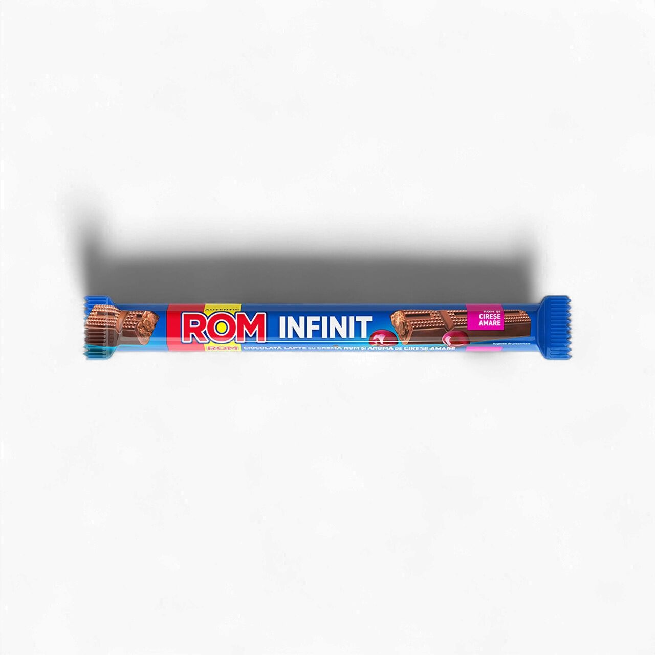 38 G BATON CIOCOLATA ROM BISCUITI SI CIRESE AMARE INFINIT ROM