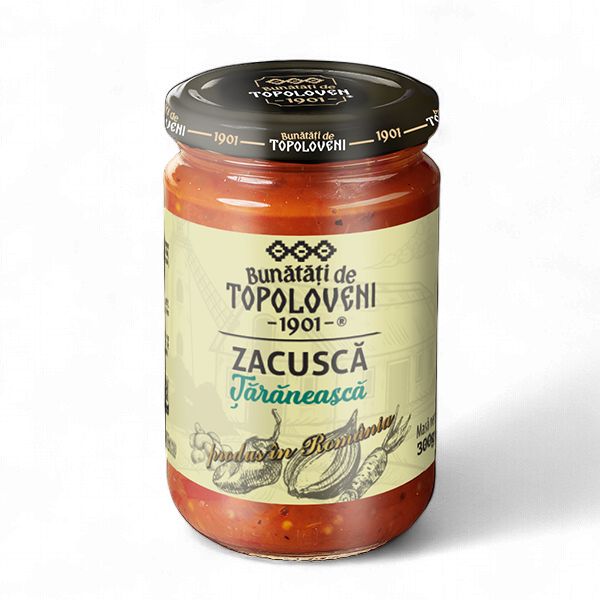 300 G ZACUSCA TARANEASCA BUNATATI DE TOPOLOVENI