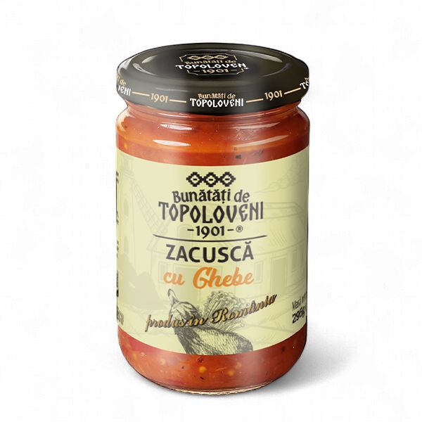 295 G ZACUSCA CU GHEBE BUNATATI DE TOPOLOVENI