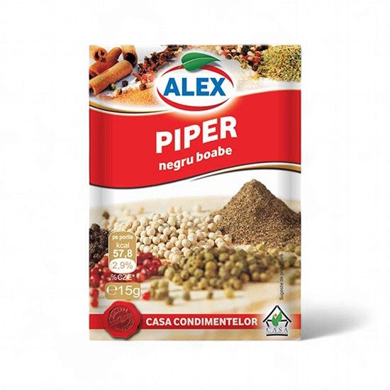 15 G PIPER NEGRU BOABE