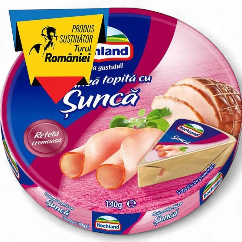 100 G BRANZA TOPITA CU SUNCA HOCHLAND