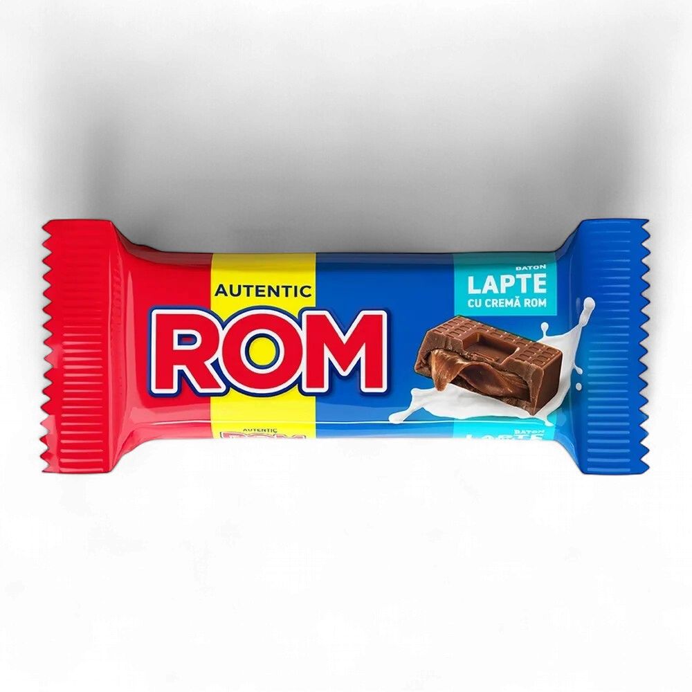 30 G BATON CIOCOLATA LAPTE CU CREMA ROM ROM