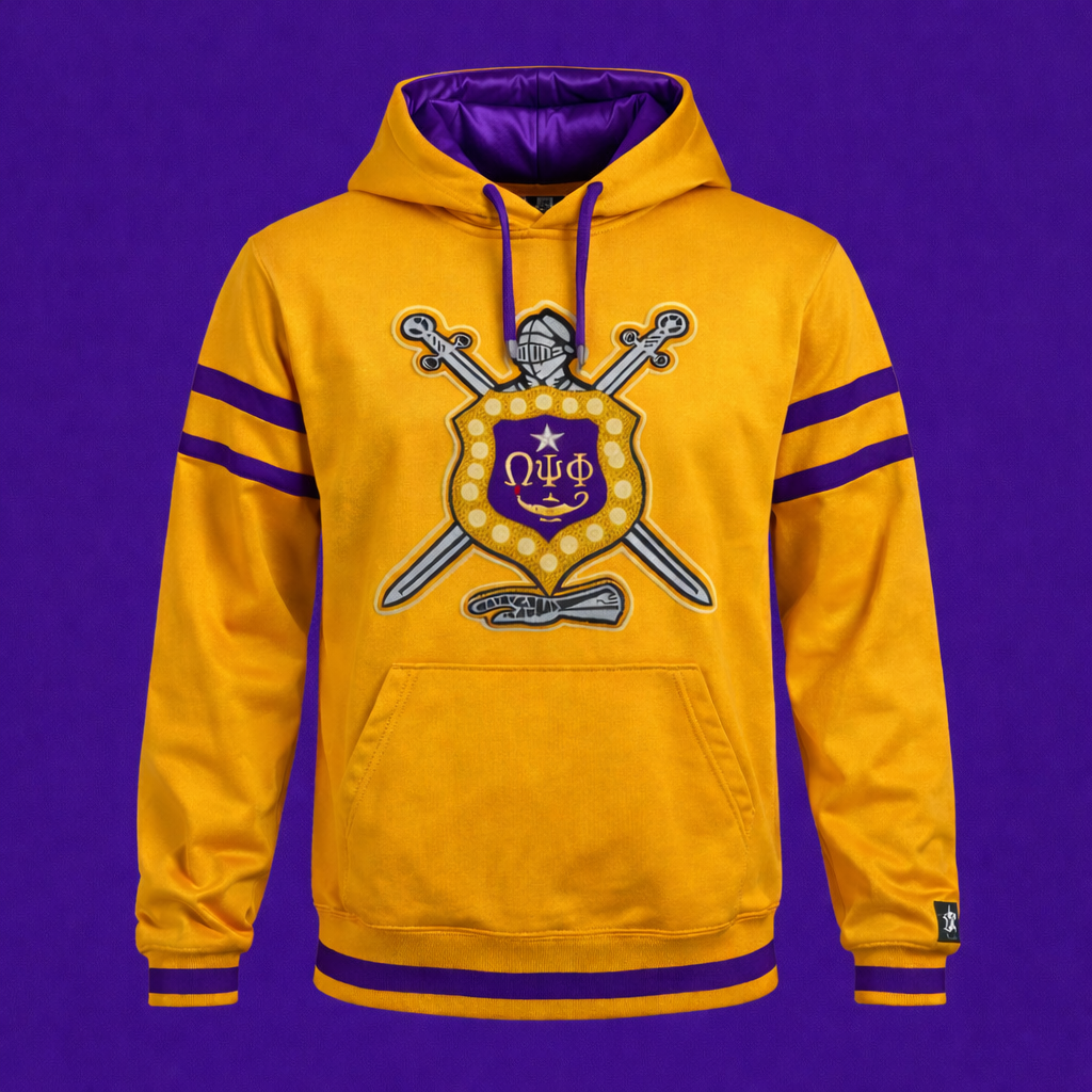 Omega Psi Phi Old School Shield Hoodie