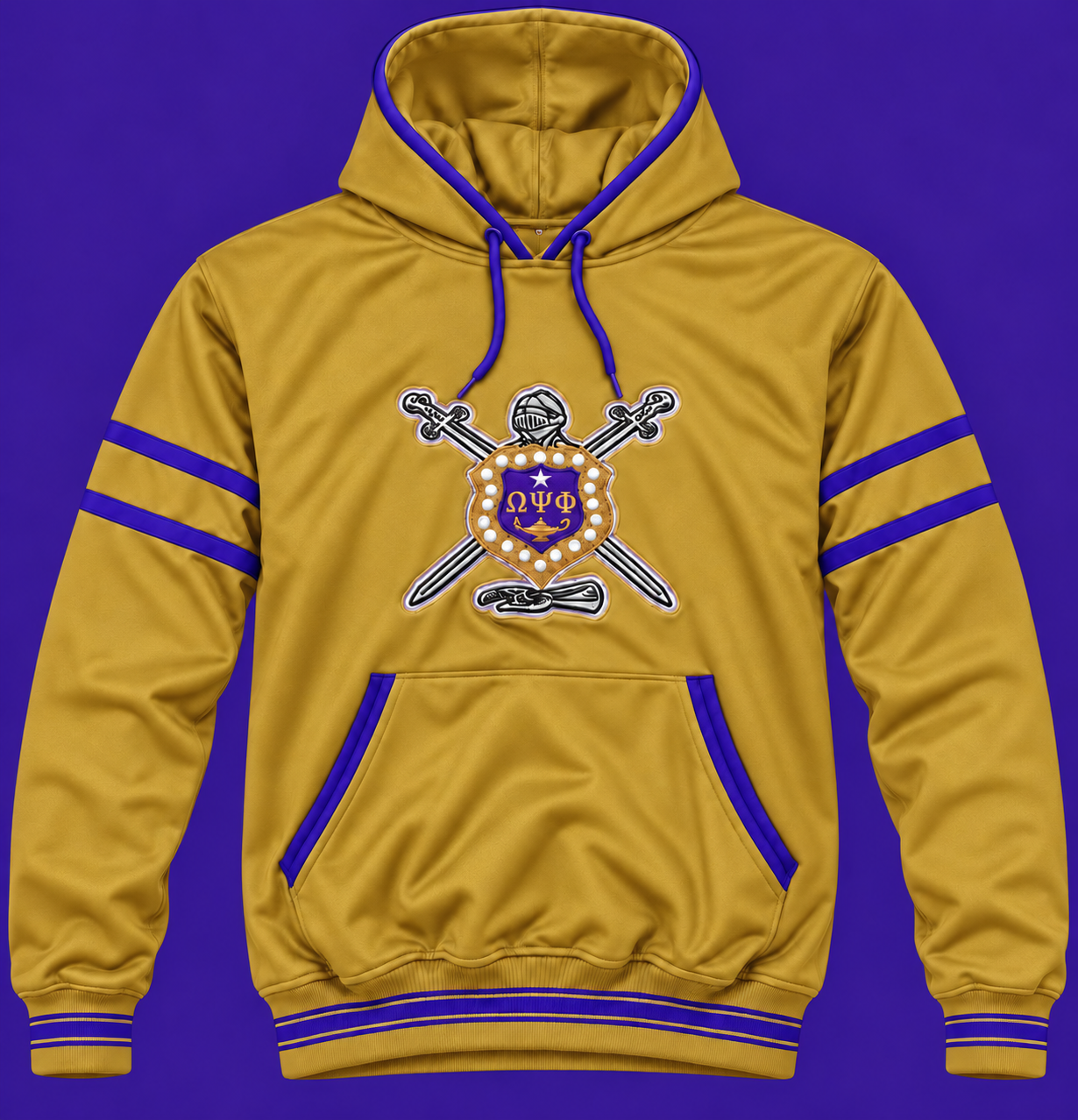 Omega Psi Phi Old School Shield Hoodie