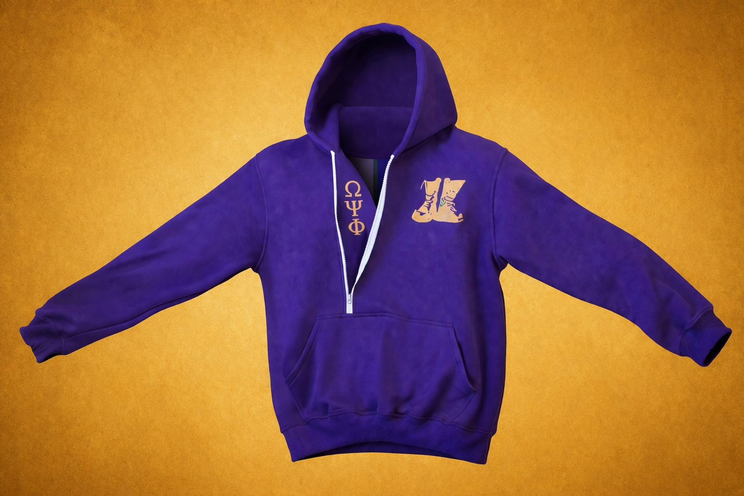 Boots Hoodie - Purple