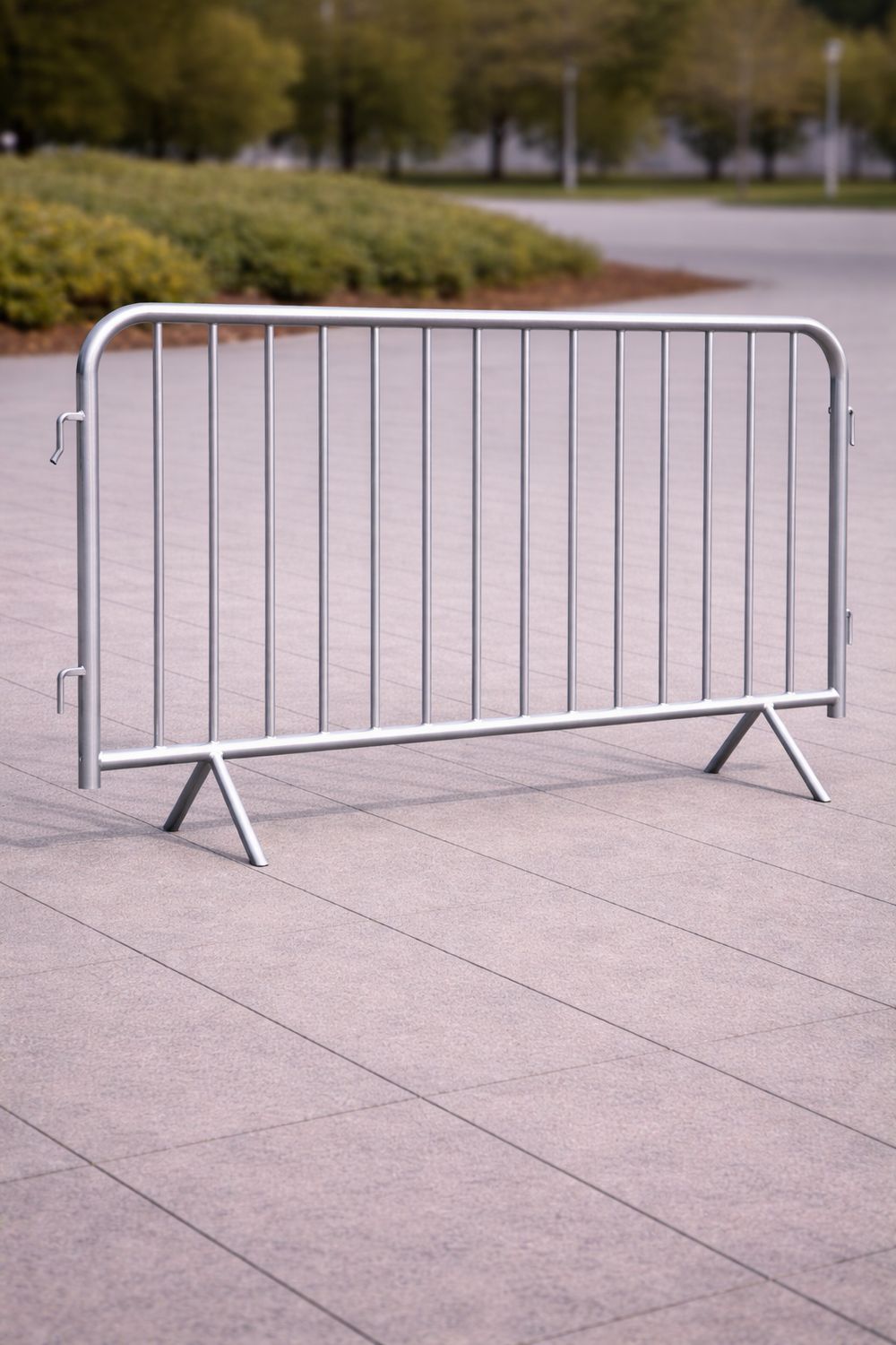 Barierka ochronna przenośna - dł. 2,3 m - stalowa