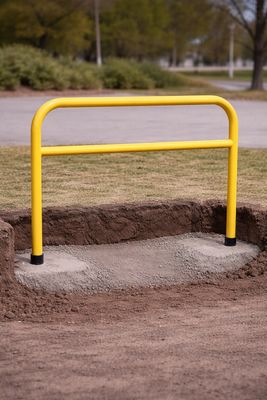 Barierka chodnikowa drogowa z poprzeczką - dł. 1,5 m