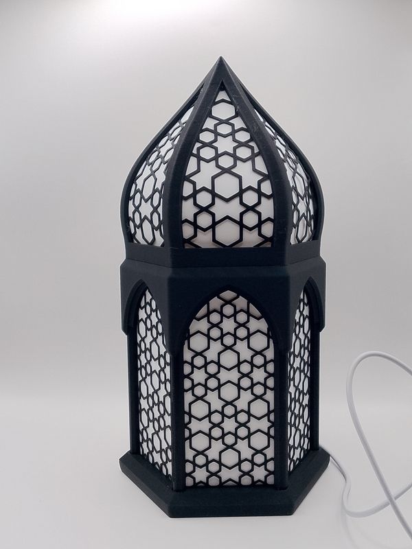 Orientalische Lampe mit integrierter Farbwechsel LED und 