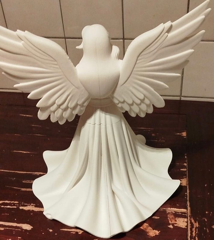 Engel groß aus Kunststoff 35 cm hoch