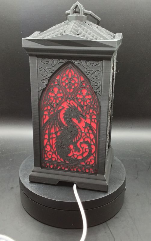 Drachen Lampe mit Led Beleuchtung und  Farbwechsler und Fernbedienung 