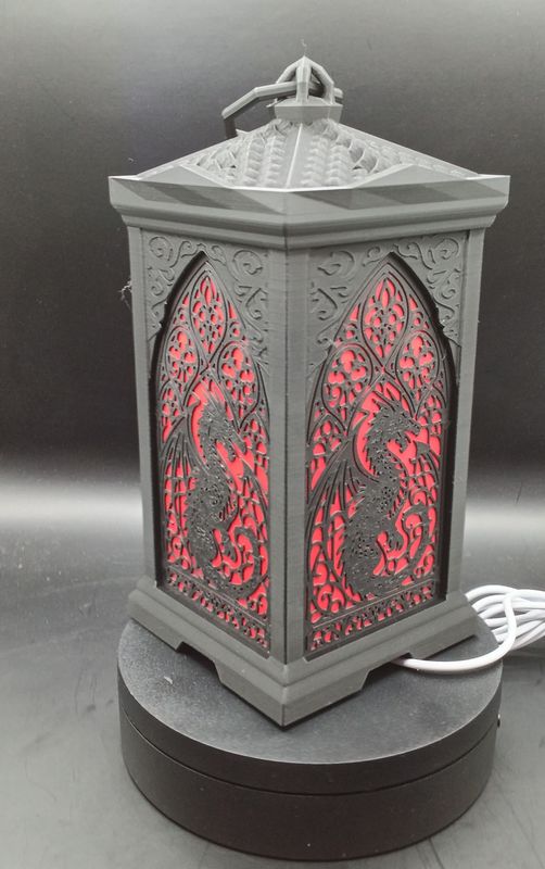 Drachen Lampe mit Led Beleuchtung und  Farbwechsler und Fernbedienung 