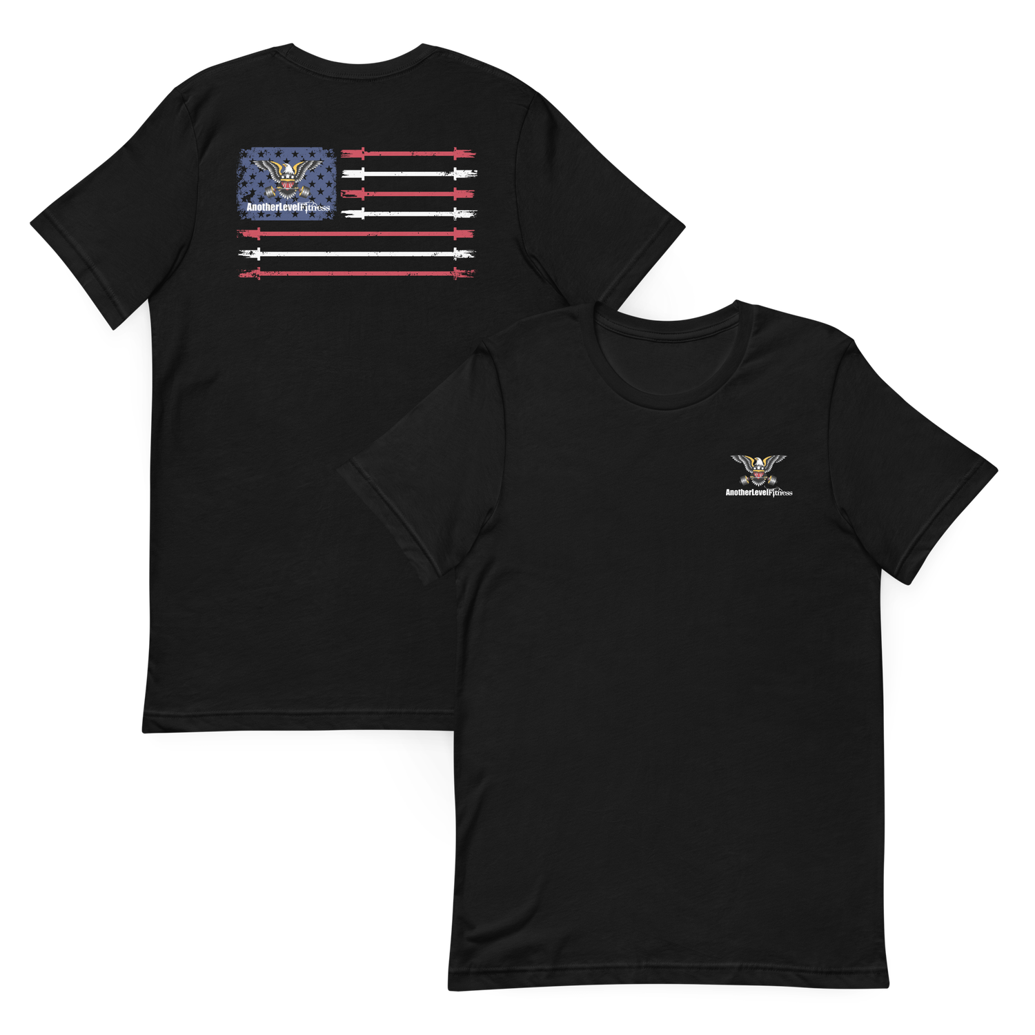  Barbell Flag - Unisex Crew Tee