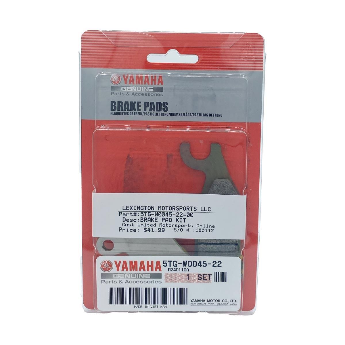 Yamaha Brake Pad Kit (Yamaha YFZR450) - 5TG-W0045-22-00