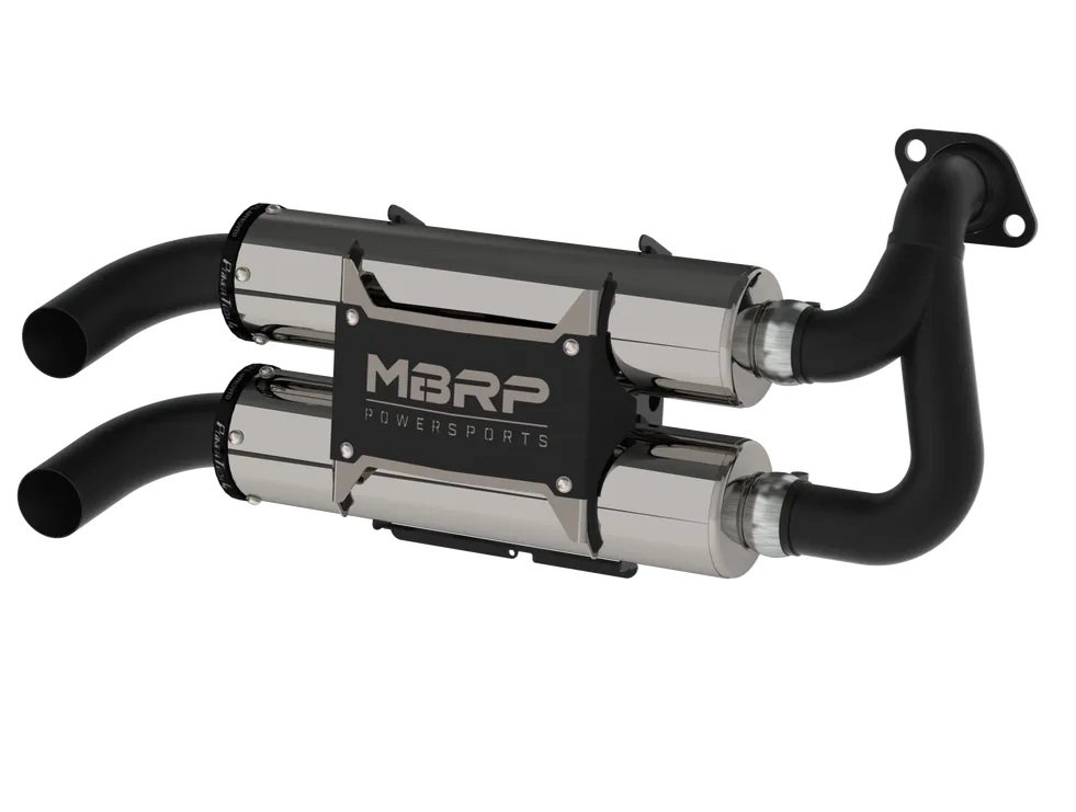 MBRP Stacked Dual Slip-On Performance Series Exhaust - Polaris General