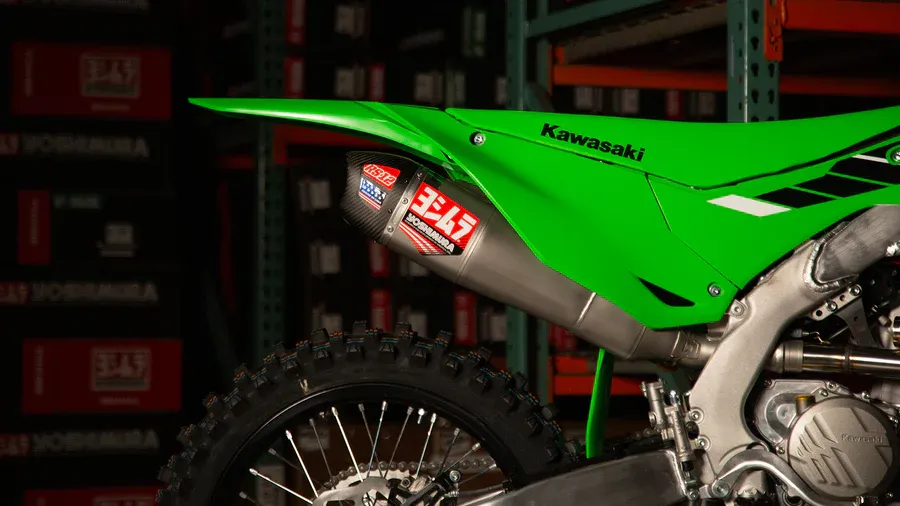 Yoshimura RS-12 Full Stainless Exhaust System - Kawasaki KX250 (25-26')