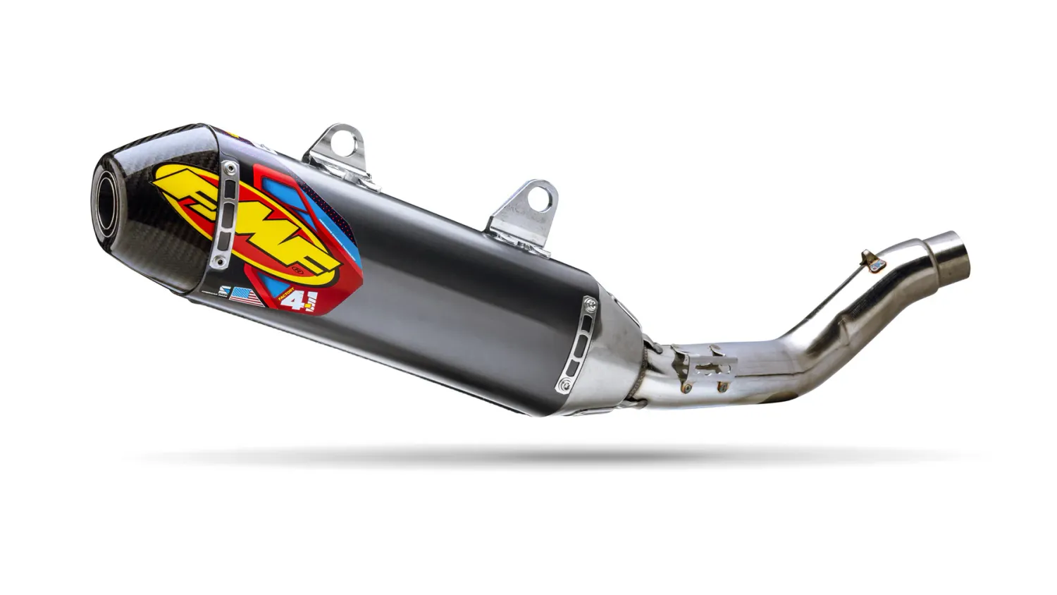 FMF Factory 4.1 RCT Stainless Slip-On with Carbon Cap - Kawasaki KX250F/X (25-26')