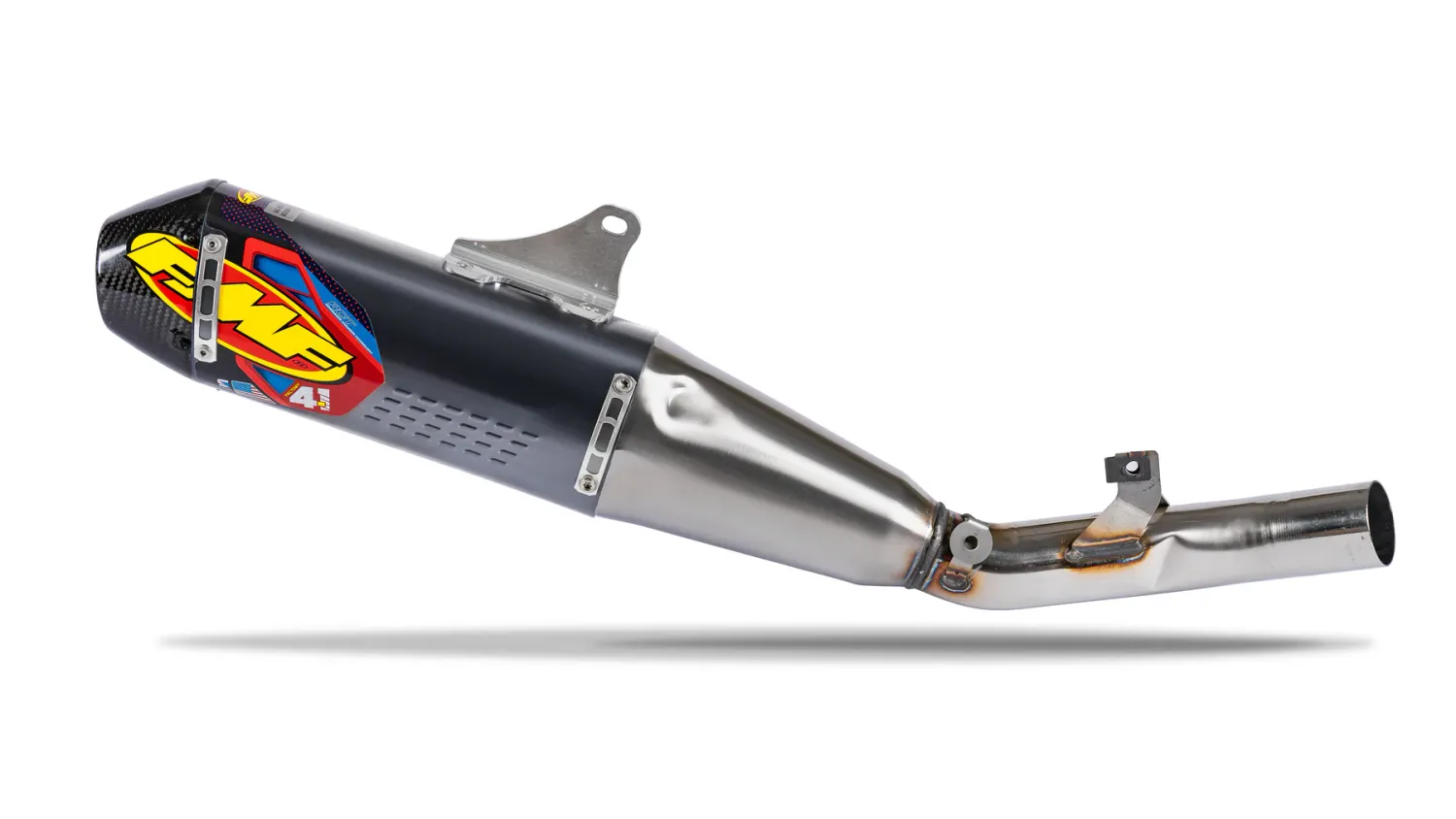 FMF Factory 4.1 RCT Stainless/Aluminum Slip-On Exhaust with Carbon Cap - Honda CRF250R/RX (25-26')