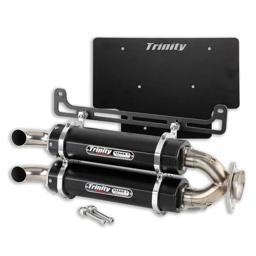 Trinity Stage 5 Dual Slip-On Exhaust - Polaris Xpedition (all)