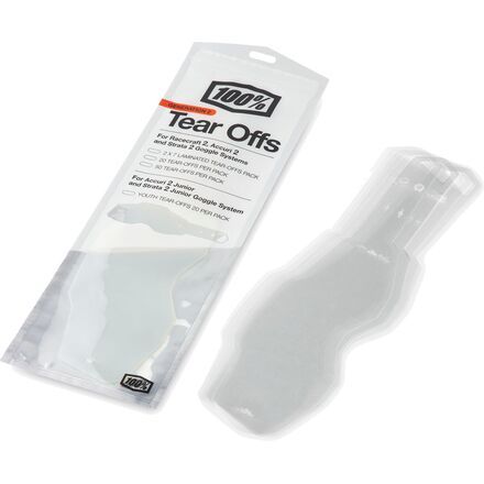 100% Racecraft 2 / Accuri 2 / Strata 2 Tear-Offs (Singles)