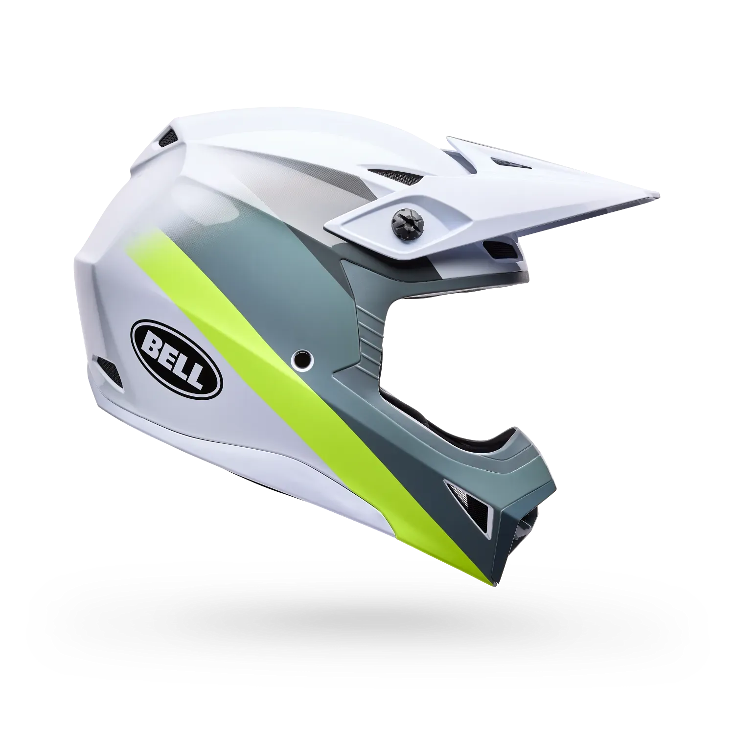 Bell MX-10 MIPS Helmet 26' - White/Green Aviator