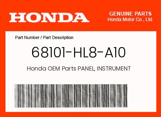 Honda Panel, Instrument - 68101-HL8-A10