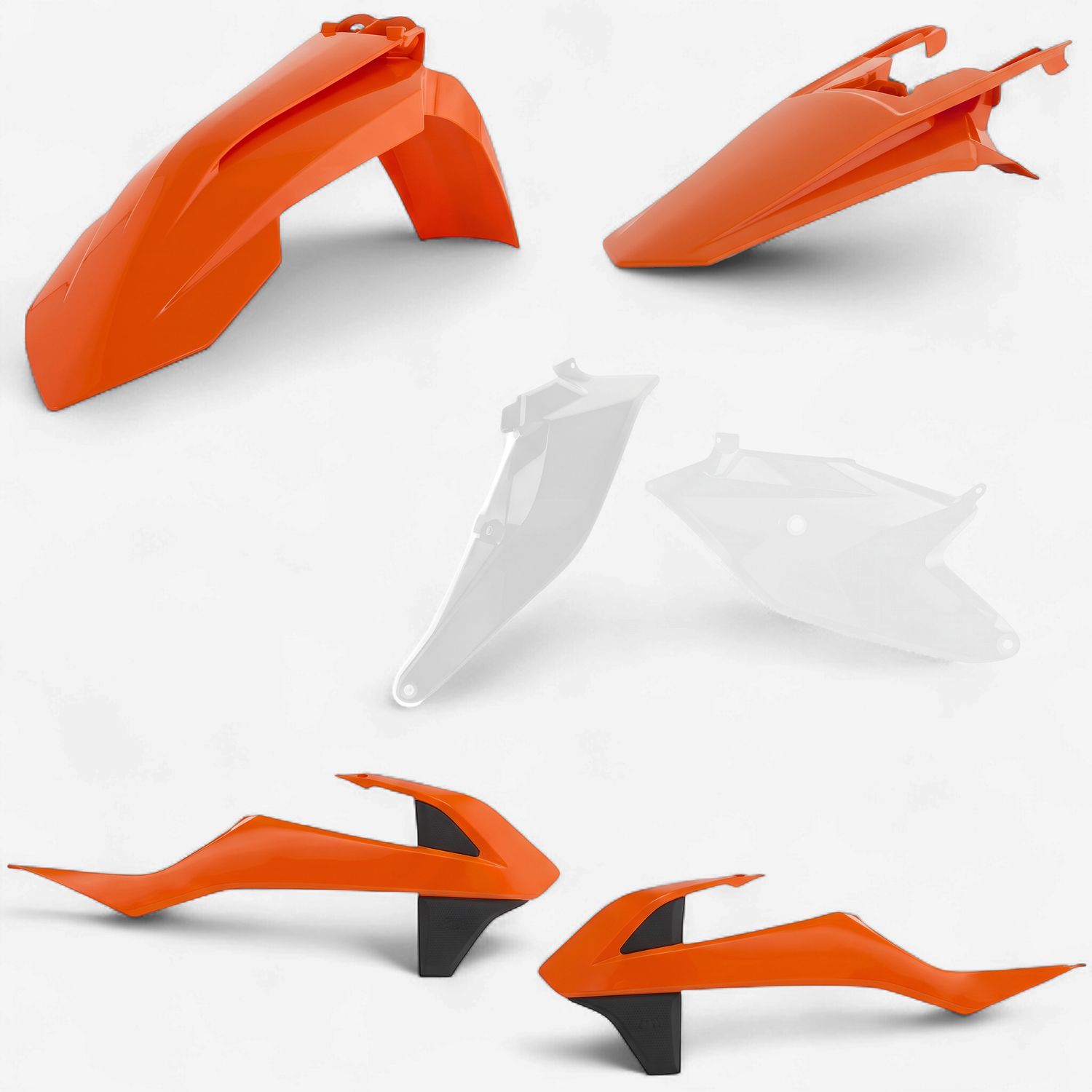 Acerbis Standard Replacement Body Kit - KTM 85SX (18-24') - OEM Orange/Black/White