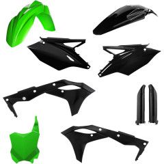 Acerbis Full Plastic Kit Kawasaki KX250F 18-20', Color: Green-Black