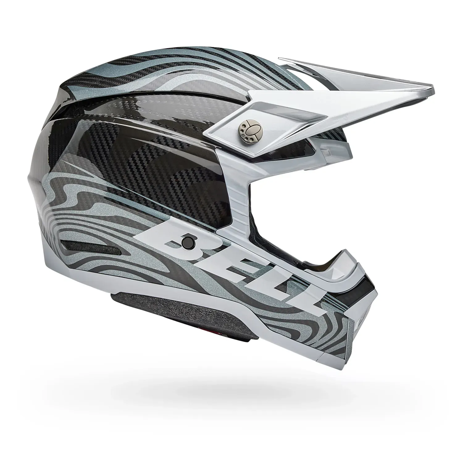 Bell Moto-10 Spherical Helmet - Cortex Gloss Silver/Gray - Large