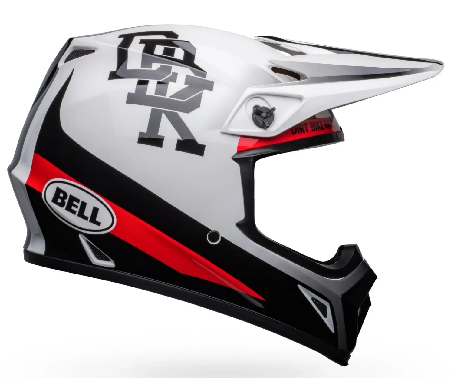 Bell MX-9 MIPS Twitch DBK (24') Helmet - White/Black - Large
