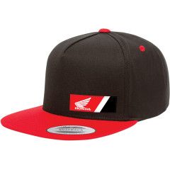 Factory Effex Honda Wedge Snapback Hat - Black/Red