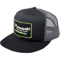 Factory Effex Kawasaki Racing Snapback Hat - Grey/Black