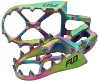 Flo Motorsports Titanium Foot Pegs (Jet Fuel) - Yamaha