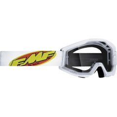 FMF Youth Powercore Goggles, Color: Core - White - Clear Lens